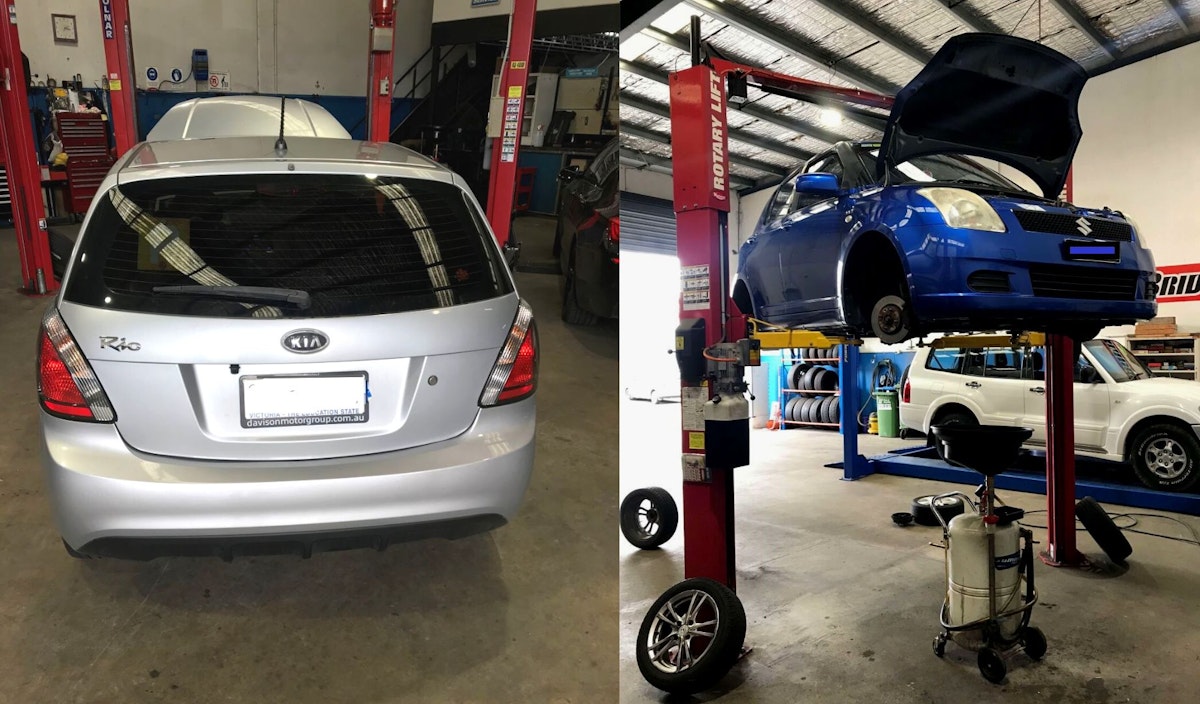 Kia Rio and Suzuki Swift Log book servicing at Azzco Deluxe Garage